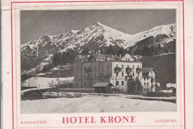 Hotel Krone ca. im Winter 1905 © Archiv Hoffmann Franz Dipl Ing. 