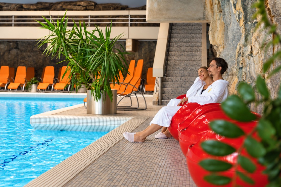 Felsentherme - direkter Zugang vom Thermenhotel aus © Felsentherme Bad Gastein_Atelier Gerhard Wolkersdorfer